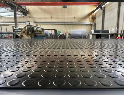 Button Coin Round Anti-Slip Point Rubber stall Floor Mat Roll horse stall mattress