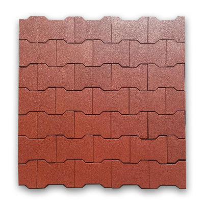 Interlocking Dog Bone Rubber Horse Pavers With Sound Isolation And Damping Series