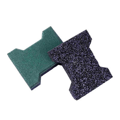 EPDM And SBR Granules Rubber Flooring Tiles For Horse Stable Floors General Size 160mmX200mm