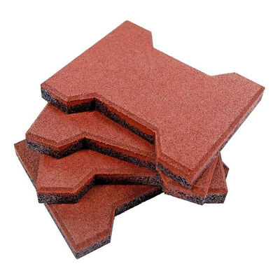 EPDM And SBR Granules Rubber Flooring Tiles For Horse Stable Floors General Size 160mmX200mm