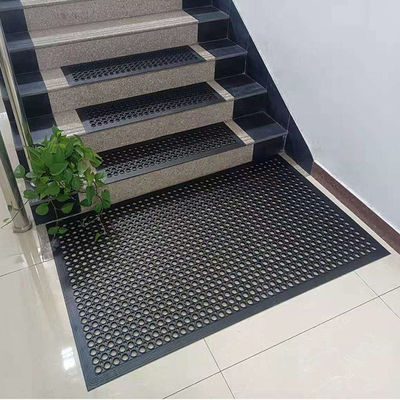 E-Purchasing Brands Anti-Slip Ring Drainage Safety Rubber Mat With Beveled Edge For Outdoor Kitchen Factory