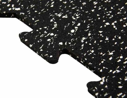 E-PURCHASING 0.56 Inch Thick Exercise Equipment Mats 6 Tiles EVA Foam Mats with Rubber Top Interlocking Rubber Floor