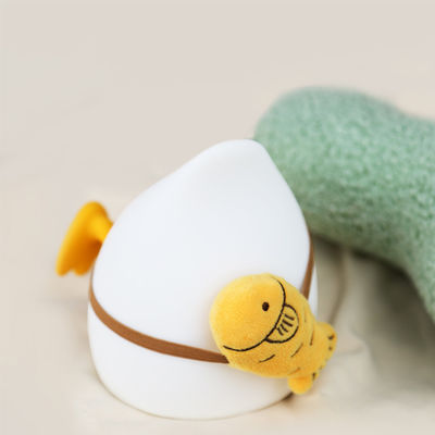 E-PURCHASING Duck Night Light Cute Animal Silicone Timing Nursery Night Light Rechargeable Table Lamp