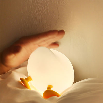E-PURCHASING Duck Night Light Cute Animal Silicone Timing Nursery Night Light Rechargeable Table Lamp