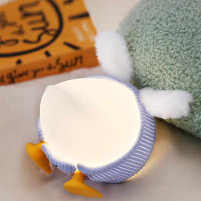 Duck Night Light, USB Silicone NightLight, Cute Animal Bedside Table Lamp With 15 Min Timer & Touch Control (Color : A)