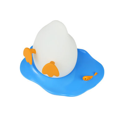Duck Night Light, USB Silicone NightLight, Cute Animal Bedside Table Lamp With 15 Min Timer & Touch Control (Color : A)