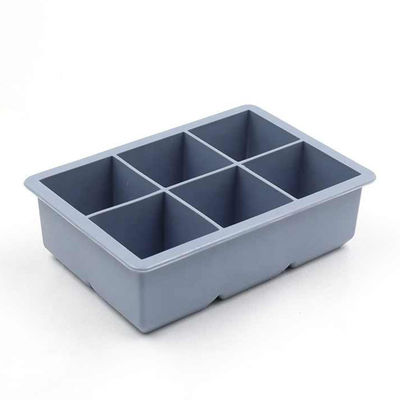 Large Square Ice Cube Tray With Lid Easy Release Reusable Ice Cubes For Soup Freezer Wine Juice