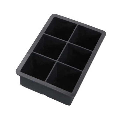 Large Square Ice Cube Tray With Lid Easy Release Reusable Ice Cubes For Soup Freezer Wine Juice