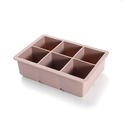 Large Square Ice Cube Tray With Lid Easy Release Reusable Ice Cubes For Soup Freezer Wine Juice
