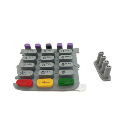 Silicon Rubber Keypad For Verifone Vx520 POS Terminal With Silk Printing Logo