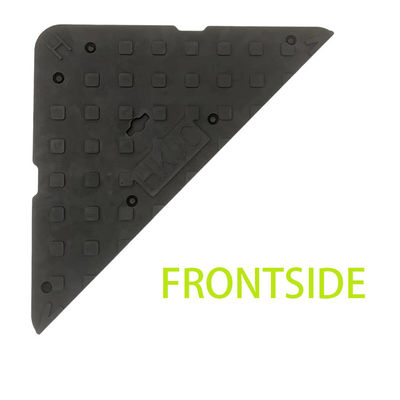 large rubber mats rubber gully grating triangular cover embedded with 5 mm steel plate