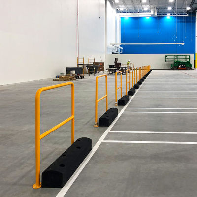 Safety Rubber Forkshield Mats Flexible Low Level Barrier Safely Stops Moving Material Handling Vehicles