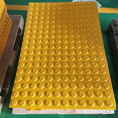 Yellow Large Rubber Mats Blind Guide Mats Tactile Paving With Textured Ground Surface Indicators Found At Roads