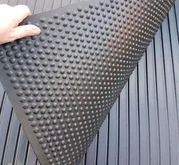 American Floor Mats Horse Stable Mats Heavy Duty Stall Mats Durable Rubber Flooring Solid Black 1/2" Thick 4' X 6' Mat