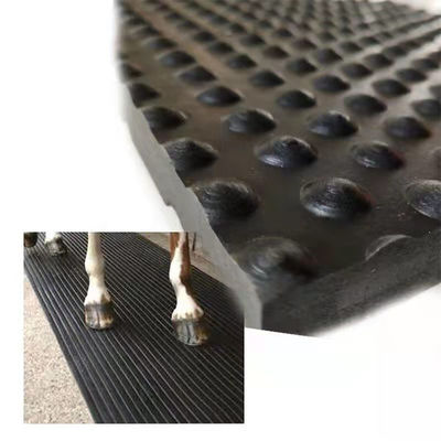 4' X 6' X 3/4" Rubber Floor Mat For Equine Stall Heaviest Duty Indestructible Non Slip Smooth Diamond Surface