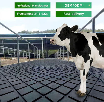 Anti Fatigue Horse Rubber Stall Mats For Dairy Cow Walking Holding Milking Areas