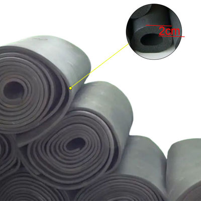 Soundproofing B2-Grade NBR Black Rubber Foam Insulation Sheet Roll for horse stable and bed