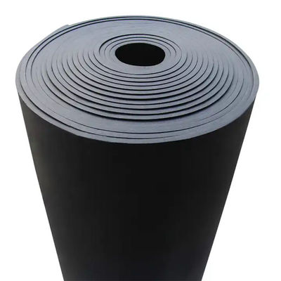 Soundproofing B2-Grade NBR Black Rubber Foam Insulation Sheet Roll for horse stable and bed
