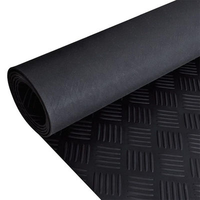 Anti-Slip Checker Rubber Flooring Mats Five 5 Bars Safety Horse Stable Rubber Matting horse trailer ramp flooring