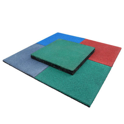 Easy-Diy Ultra Thick Interlocking Stable Rubber Tiles 20" X 20" X 1 3/4”, 45mm Thick For Stable, (Pack Of 2) Red