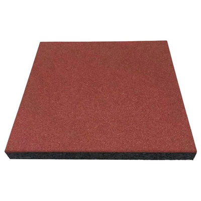 Easy-Diy Ultra Thick Interlocking Stable Rubber Tiles 20" X 20" X 1 3/4”, 45mm Thick For Stable, (Pack Of 2) Red