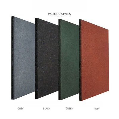 Easy-Diy Ultra Thick Interlocking Stable Rubber Tiles 20" X 20" X 1 3/4”, 45mm Thick For Stable, (Pack Of 2) Red