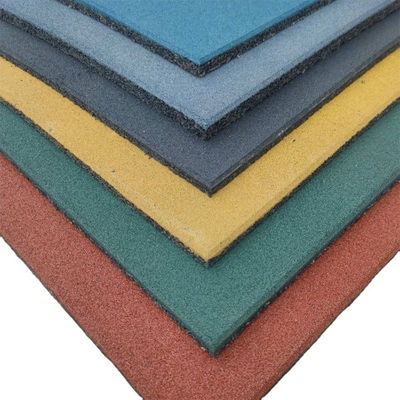 Easy-Diy Ultra Thick Interlocking Stable Rubber Tiles 20" X 20" X 1 3/4”, 45mm Thick For Stable, (Pack Of 2) Red
