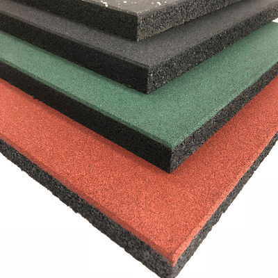 Easy-Diy Ultra Thick Interlocking Stable Rubber Tiles 20" X 20" X 1 3/4”, 45mm Thick For Stable, (Pack Of 2) Red