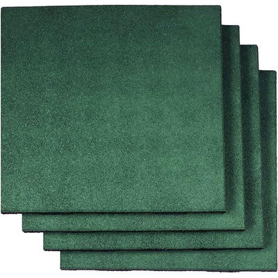 Rubber Tiles 20" X 20" X 1” Thick For Racecourse Use Horse Stable Floor Safety Rubber Paver (Pack Of 4) Green