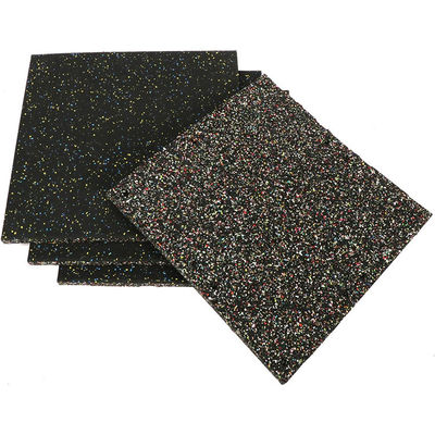 High Density Floor Thick Rubber Horse Stall Mats Tiles 6 Pack 19.67'' X 19.67'' Noise Shock Absorbing Surface Protection