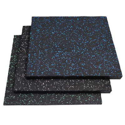 High Density Floor Thick Rubber Horse Stall Mats Tiles 6 Pack 19.67'' X 19.67'' Noise Shock Absorbing Surface Protection