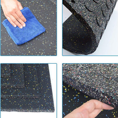 High Density Floor Thick Rubber Horse Stall Mats Tiles 6 Pack 19.67'' X 19.67'' Noise Shock Absorbing Surface Protection