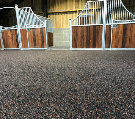 Horse Cow Mats Black Solid Waterproof Moisture Resistant Horse Stable Mats
