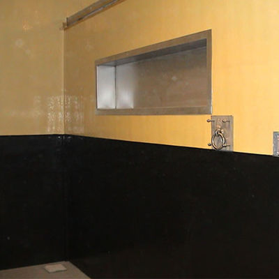 Black Flexible Durable Fireproof Shock Absorption 1m Width 2m Length Rubber Stable Wall Mats