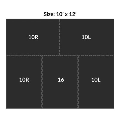 Black Horse Rubber Stall Mats 3/4 Inch X 10 X 12 Ft