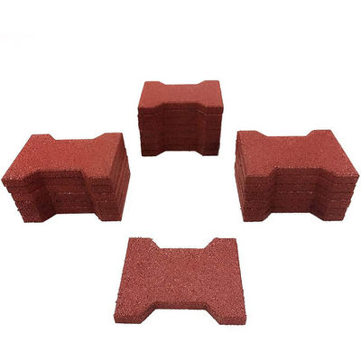 Anti-Slip Dog Bone Interlocking Rubber Paver For Horse Stable Horse Barn Flooring Tiles