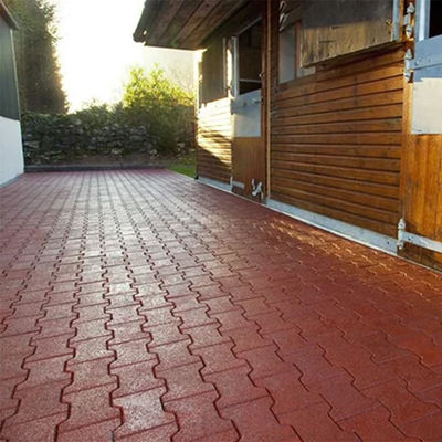 Anti-Slip Dog Bone Interlocking Rubber Paver For Horse Stable Horse Barn Flooring Tiles
