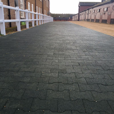8 Inch X 6-3/8 Inch X 1-3/4 Inch Non-Slip Surface Dog Bone Paver Rubber Tiles