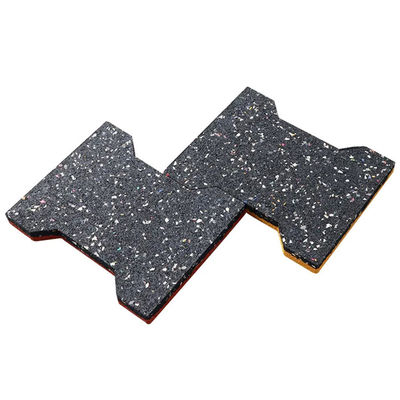 Colorful Horse Stable Floors Eco Friendly Recycled Dog Bone Horse Rubber Brick Pavers