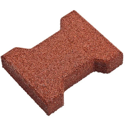 Red Color Non Toxic Horse Racetrack Dog Bone Rubber Floor Paver Brick