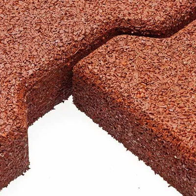 Red Color Non Toxic Horse Racetrack Dog Bone Rubber Floor Paver Brick