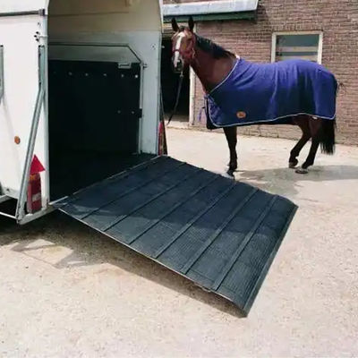 Horse Trailers Ramp Mats Avoid Horse Joints Injures  Non-Slip Livestock Trailers Rubber Flooring Horse Trail