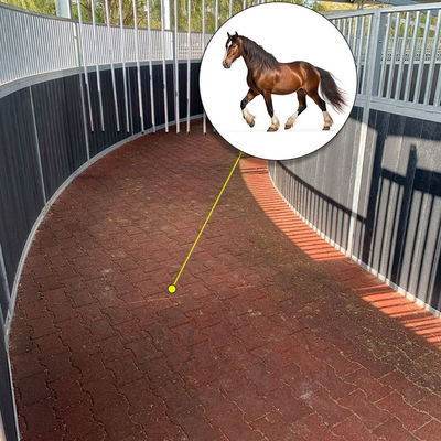 Hot-Selling Dog-Bone Shaped Rubber Brick Rubber Interlocking Horse Walker Mats For Outdoor /Horse Stable Rubber Mat