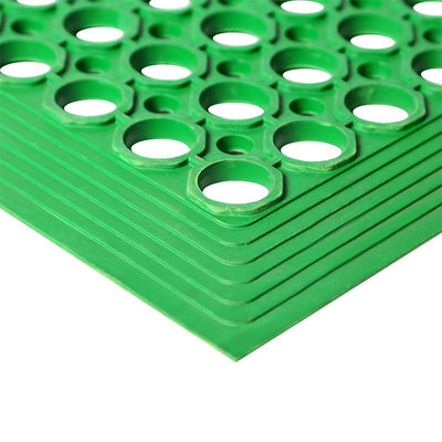 Rubber Floor Mat With Holes, 24''X 36'' Anti-Fatigue/Non-Slip Drainage Mat, For Industrial Kitchen Restaurant