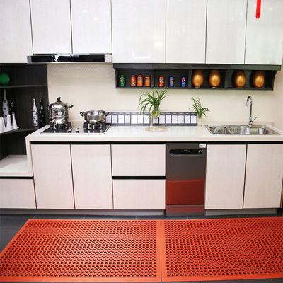 Rubber Cushion Mat With Holes, 24''X 36'' Anti-Fatigue/Non-Slip Drainage Mat Bar Bathroom