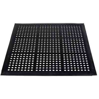 Anti-Fatigue Non-Slip Interlocking Rubber Floor Mat Heavy Duty Commercial Interlock Mats For Indoor Restaurant Kitchen
