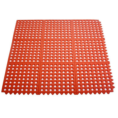 E-Purchasing Rubber Mats Dura-Chef Commercial Interlock Anti-Fatigue Rubber Matting, 36" X 36" X 1/2", Black