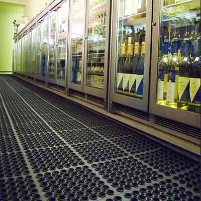 Anti-Fatigue Rubber Floor Mat Commercial Grade Grease Resistant Non-Slip Recycle Tyre Floor Mats For Restaurant Kitchen