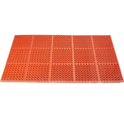 E-Purchasing Rubber Mats Anti-Fatigue Floor Mat, 3-Feet By 5-Feet By 1/2-Inch, Grease-Resistant Red, Medium