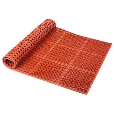 E-Purchasing Rubber Mats Anti-Fatigue Floor Mat, 3-Feet By 5-Feet By 1/2-Inch, Grease-Resistant Red, Medium